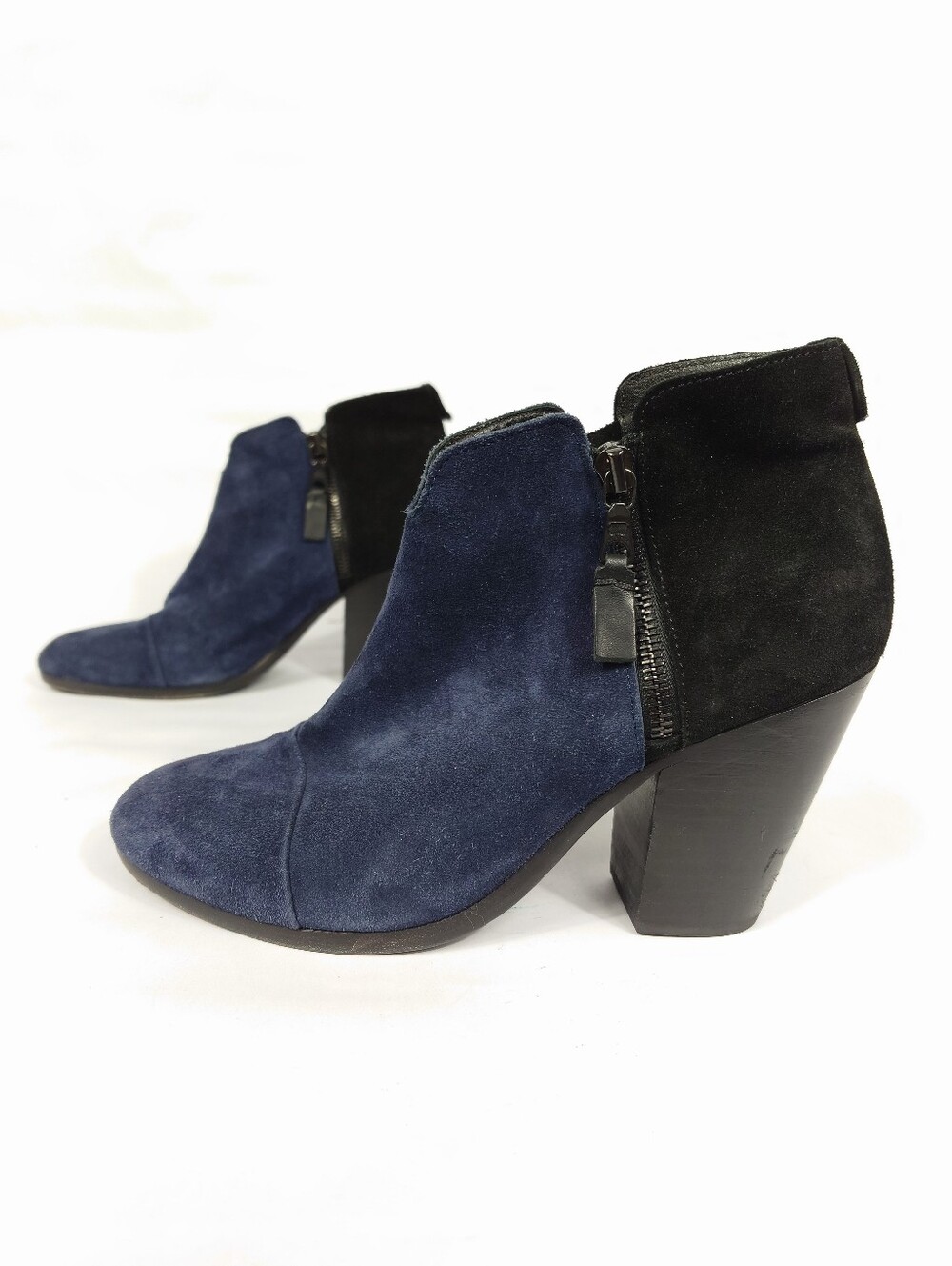 Rag & Bone Suede Ankle Boots Navy Black Women’s 8.5 EU 38.5